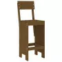 Sgabelli da Bar 2pz Miele 40x48,5x115,5 cm Legno Massello Pino