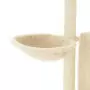 Albero per Gatti con Tiragraffi in Sisal Crema 96,5 cm