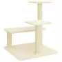 Albero per Gatti con Tiragraffi in Sisal Crema 61 cm