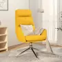 Sedia Rilassante Giallo Senape in Tessuto