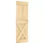 Porta Scorrevole con Set Hardware 70x210 cm Legno Massello Pino