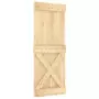 Porta Scorrevole con Set Hardware 80x210 cm Legno Massello Pino