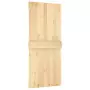 Porta Scorrevole con Set Hardware 90x210 cm Legno Massello Pino