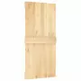 Porta Scorrevole con Set Hardware 95x210 cm Legno Massello Pino