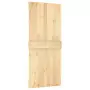 Porta Scorrevole con Set Hardware 90x210 cm Legno Massello Pino