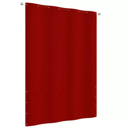 Paravento per Balcone Rosso 160x240 cm in Tessuto Oxford