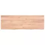 Piano Bagno Marrone Chiaro 120x40x6 cm Legno Massello Trattato