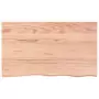 Piano Bagno Marrone Chiaro 100x60x2 cm Legno Massello Trattato