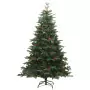 Albero Natale Artificiale Incernierato con Pigne e Bacche 180cm