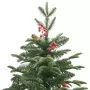 Albero Natale Artificiale Incernierato con Pigne e Bacche 180cm