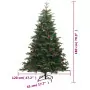 Albero Natale Artificiale Incernierato con Pigne e Bacche 180cm