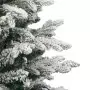 Albero Natale Artificiale Incernierato con Neve Fioccata 120 cm