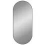 Specchio da Parete Nero 100x45 cm Ovale