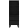 Credenza Nero 40x36x110 cm in Legno Multistrato