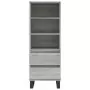 Credenza Grigio Sonoma 40x36x110 cm in Legno Multistrato