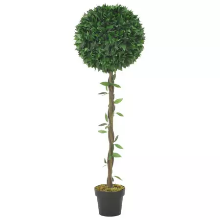 Alloro Artificiale con Vaso Verde 130 cm