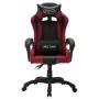 Sedia da Gaming con Luci a LED RGB Rosso Vino e Nera Similpelle