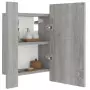 Mobile da Bagno Grigio Sonoma 40x12x45cm in Legno Multistrato