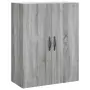 Mobile a Parete Grigio Sonoma 69,5x34x90 cm Legno Multistrato