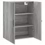 Mobile a Parete Grigio Sonoma 69,5x34x90 cm Legno Multistrato