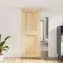 Porta Scorrevole con Set Hardware 80x210 cm Legno Massello Pino