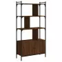 Libreria Ante Rovere Marrone 76,5x30x154,5 cm Legno Multistrato