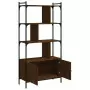 Libreria Ante Rovere Marrone 76,5x30x154,5 cm Legno Multistrato