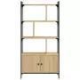 Libreria Ante Rovere Sonoma 76,5x30x154,5 cm Legno Multistrato