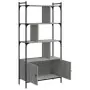 Libreria Ante Grigio Sonoma 76,5x30x154,5 cm Legno Multistrato