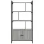 Libreria Ante Grigio Sonoma 76,5x30x154,5 cm Legno Multistrato