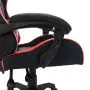 Sedia da Gaming con Luci a LED RGB Rossa e Nera in Similpelle