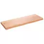 Piano Bagno Marrone Chiaro 80x30x4 cm Legno Massello Trattato