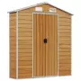 Capanno Giardino Marrone Chiaro 191x300x198cm Acciaio Zincato