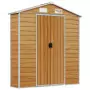 Capanno Giardino Marrone Chiaro 191x470x198cm Acciaio Zincato