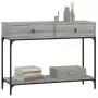 Tavolino Consolle Grigio Sonoma 100x34,5x75cm Legno Multistrato