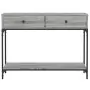 Tavolino Consolle Grigio Sonoma 100x34,5x75cm Legno Multistrato