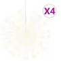 Illuminazioni di Natale Galassia 140 LED 4pz Bianco Caldo 17 cm