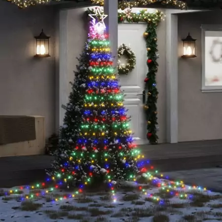 Illuminazione per Albero di Natale 320 LED Colorato 375 cm