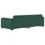 Divano Letto con Letto Estraibile Verde Scuro 90x200cm Velluto