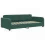 Divano Letto con Letto Estraibile Verde Scuro 100x200cm Velluto