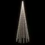 Albero di Natale Pennone Bianco Freddo 732 LED 500 cm