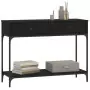 Tavolino Consolle Nero 100x34,5x75 cm in Legno Multistrato