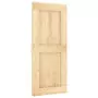 Porta Scorrevole con Set Hardware 90x210 cm Legno Massello Pino