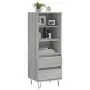 Credenza Grigio Sonoma 40x36x110 cm in Legno Multistrato