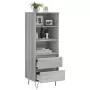 Credenza Grigio Sonoma 40x36x110 cm in Legno Multistrato