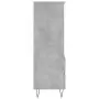 Credenza Grigio Cemento 40x36x110 cm in Legno Multistrato