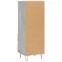 Credenza Grigio Cemento 40x36x110 cm in Legno Multistrato