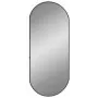 Specchio da Parete Nero 70x30 cm Ovale