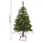 Albero di Natale Artificiale Incernierato con Pigne 120 cm