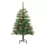 Albero Natale Artificiale Incernierato con Pigne e Bacche 150cm